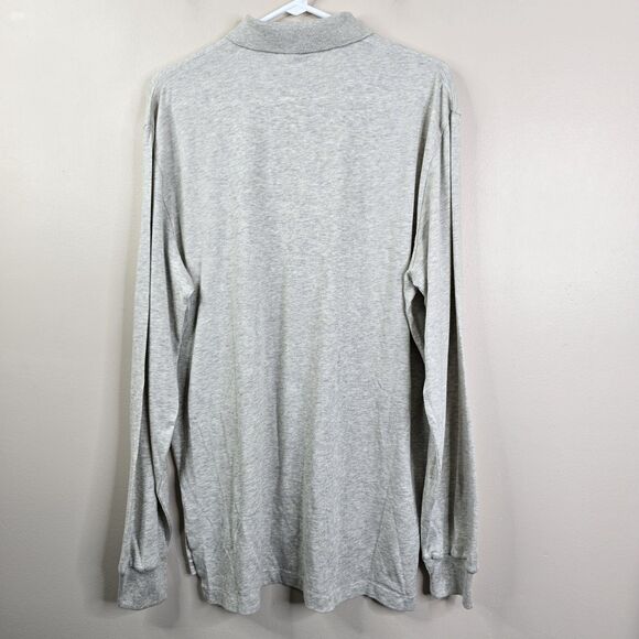 NEW Polo Ralph Lauren Vintage Mens Long Sleeve Single Button Polo Shirt Large - Picture 6 of 6